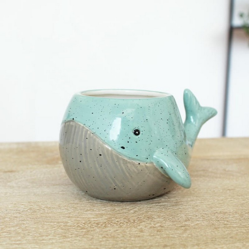 Tazza mug a forma di balena in ceramica
